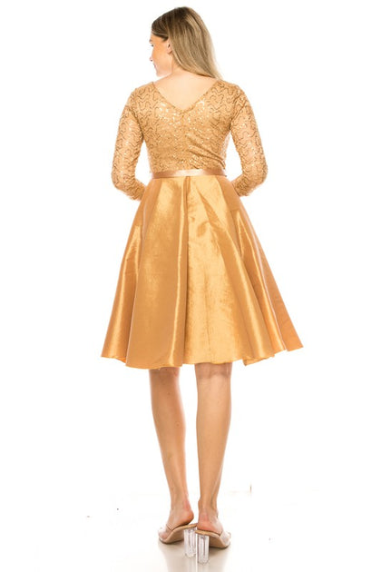 Gold Denise Dress – Tweens To Teens Boutique
