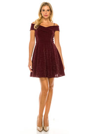 Burgundy Kim Dress