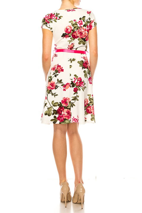 Rose Pink Floral Emma Dress