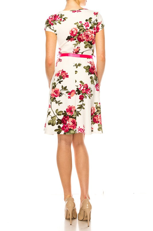 Rose Pink Floral Emma Dress
