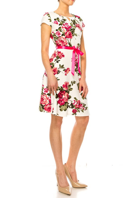 Rose Pink Floral Emma Dress