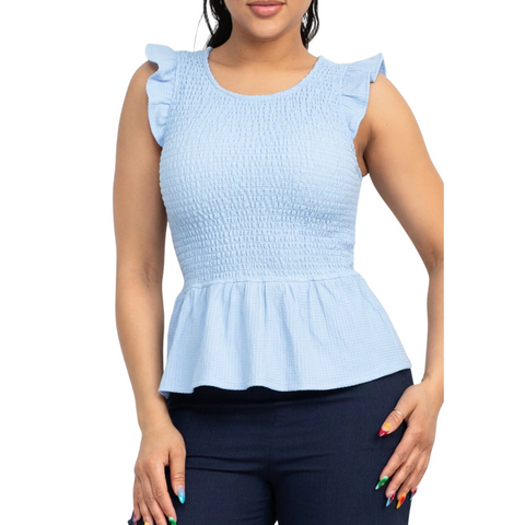 Light Blue Chloe Top