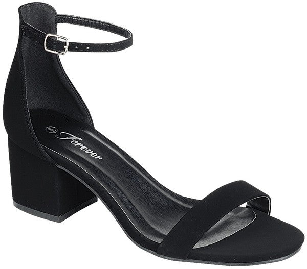 Black Ankle Strap Sandal