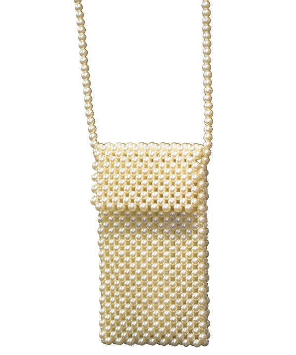 Pearl Flap Crossbody Bag