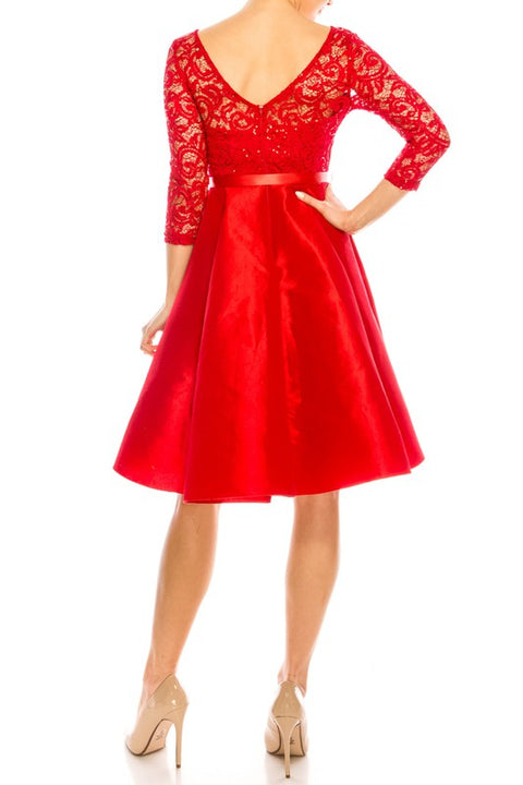 Red Simone Dress