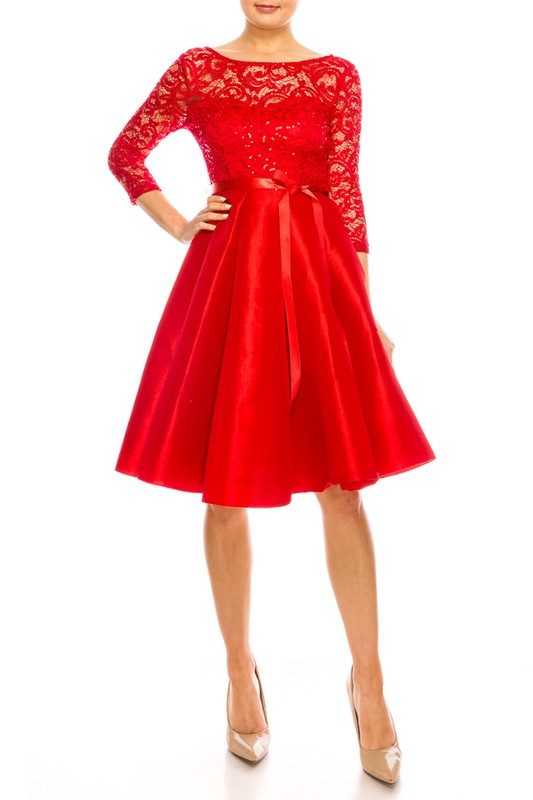 Red Simone Dress