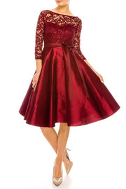 Burgundy Simone Dress