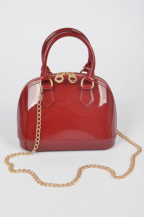 Cranberry Jelly Handle Purse