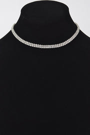 Silver Barbie Choker Necklace