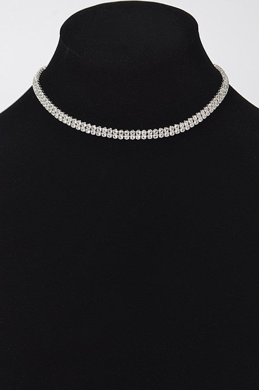 Silver Barbie Choker Necklace