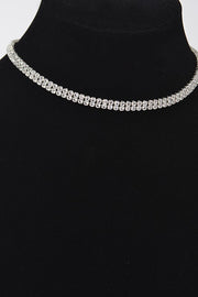 Silver Barbie Choker Necklace