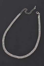 Silver Barbie Choker Necklace