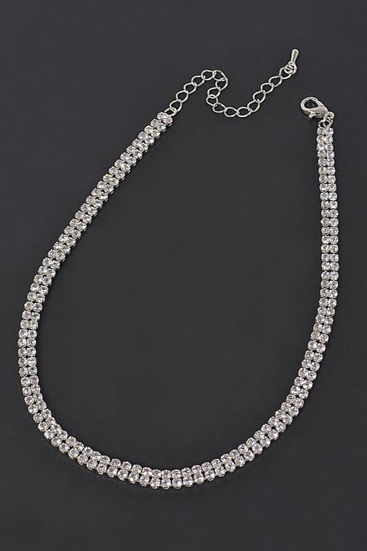 Silver Barbie Choker Necklace