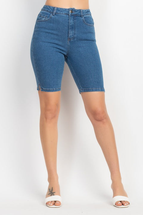 Medium Denim Bermuda Shorts