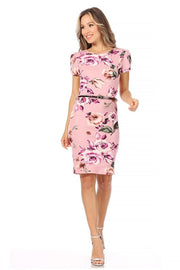 Mauve Floral Grace Dress