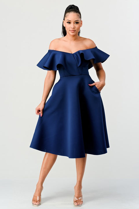 Navy Alessia Dress