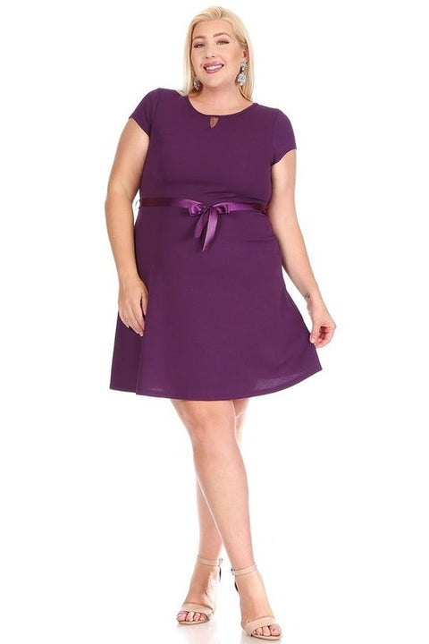 Plum Emma Plus Dress