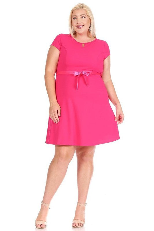 Hot Pink Emma Plus Dress