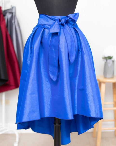 Royal Blue High Low Skirt