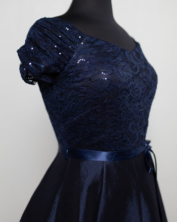 Navy Janet Dress - Sequins