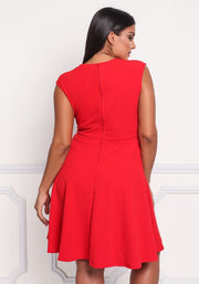 Red Aria Plus Dress