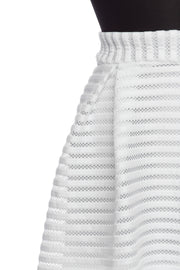 White Scuba Plus Skirt