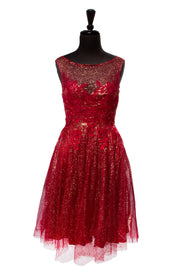 Burgundy Everlee Sparkle Dress