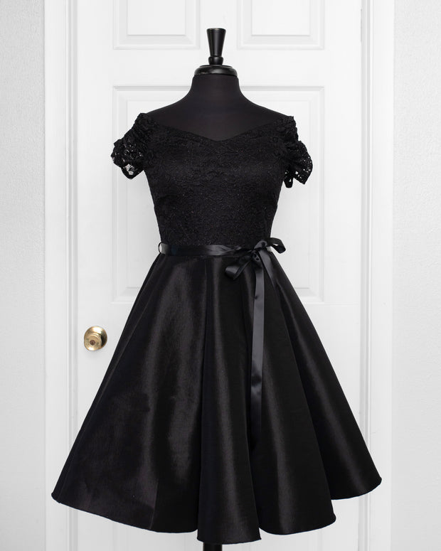Sparkle Black Janet Dress