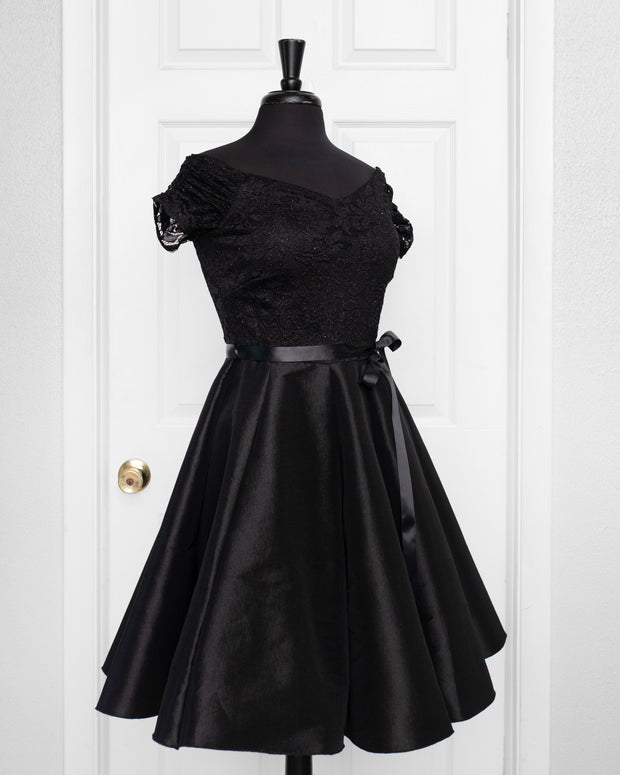Sparkle Black Janet Dress