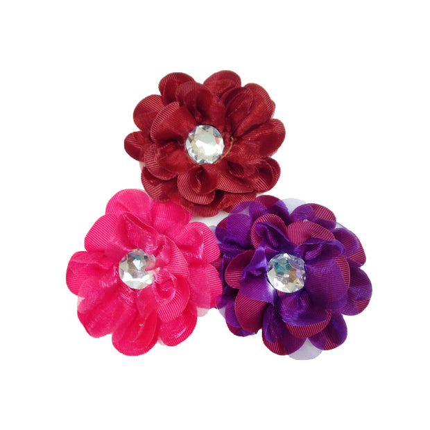 Flower Hairbow With Studs