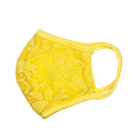 Yellow Lace Mask